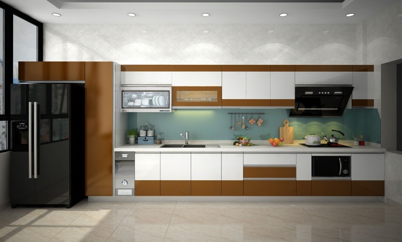 点击大图看下一张：现代化厨房图片
