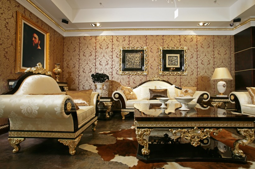 点击大图看下一张：梵豪森五宅样品房-英伦世家室内设计图片