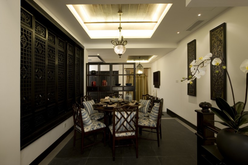 点击大图看下一张：杭州新中式室内设计图片