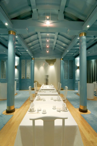 点击大图看下一张：皇朝餐厅-现代风格餐厅装潢设计图片