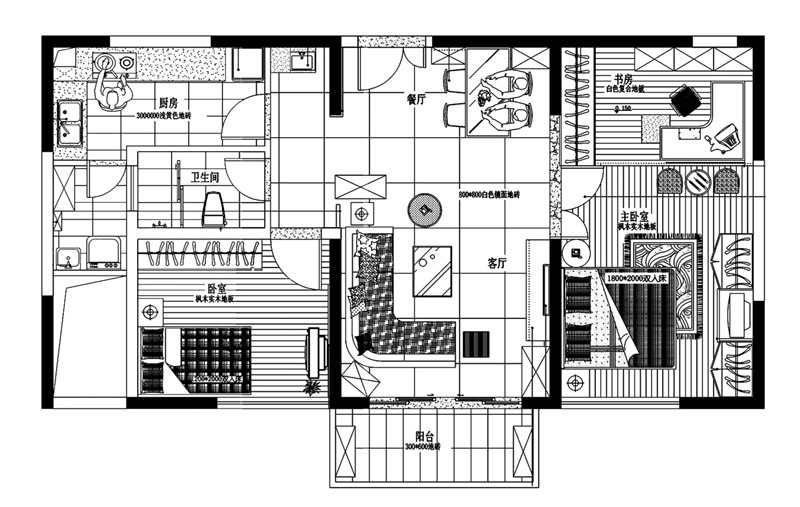 点击大图看下一张：金陵大公寓住宅样板房设计图片
