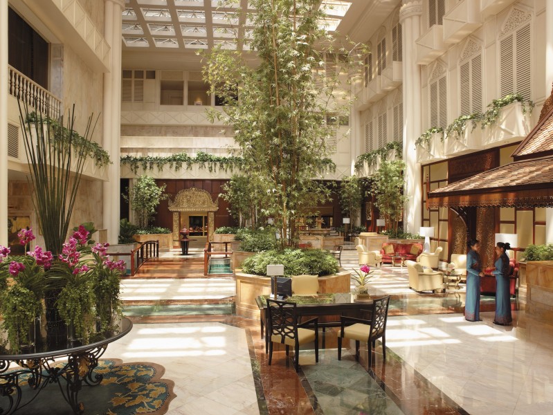 点击大图看下一张：曼谷香格里拉酒店大堂图片