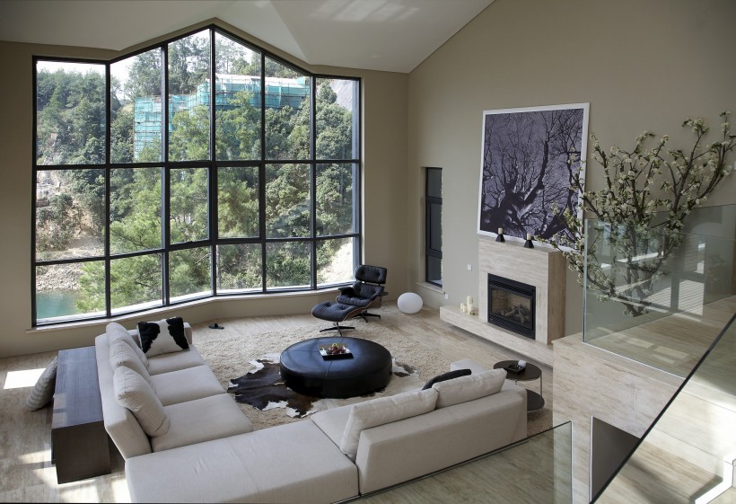 点击大图看下一张：千岛湖翡翠岛样板房室内设计图片