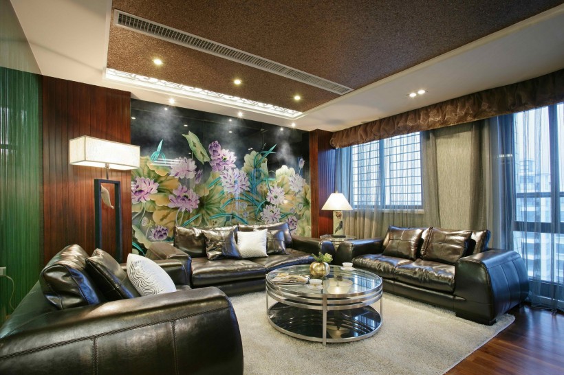点击大图看下一张：汕头金海装饰逸景蓝湾室内设计图片