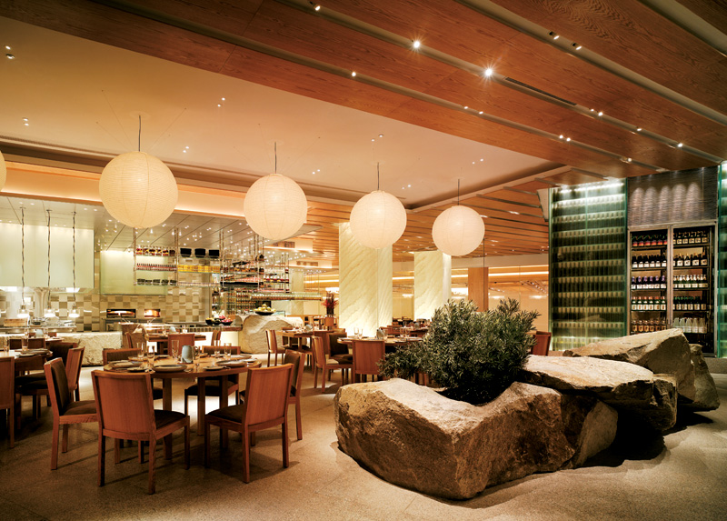 点击大图看下一张：盛世餐厅-简约自然餐厅设计图片