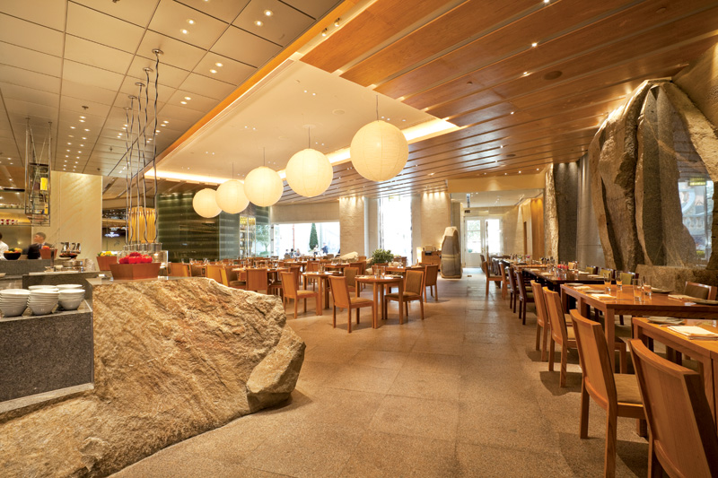 点击大图看下一张：盛世餐厅-简约自然餐厅设计图片