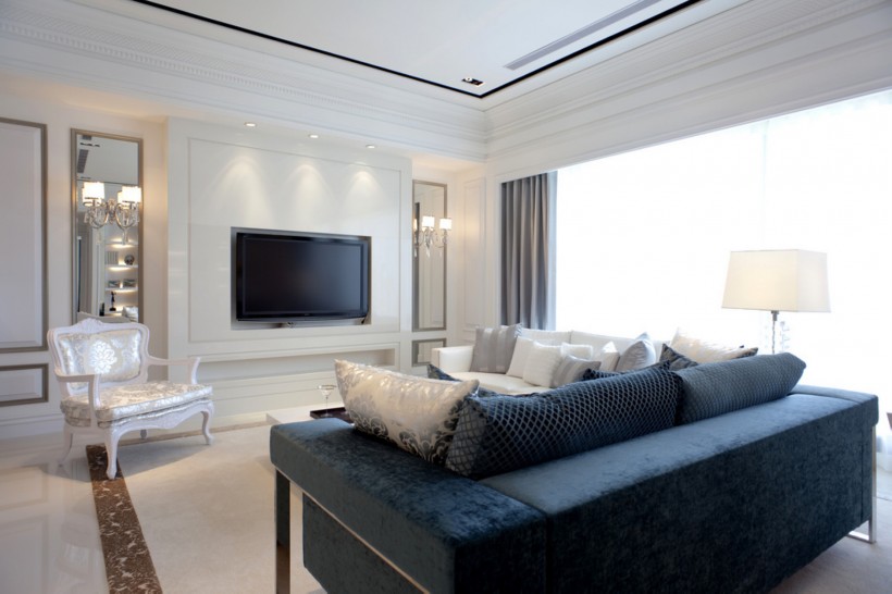 点击大图看下一张:台北张公馆奢华客厅图片