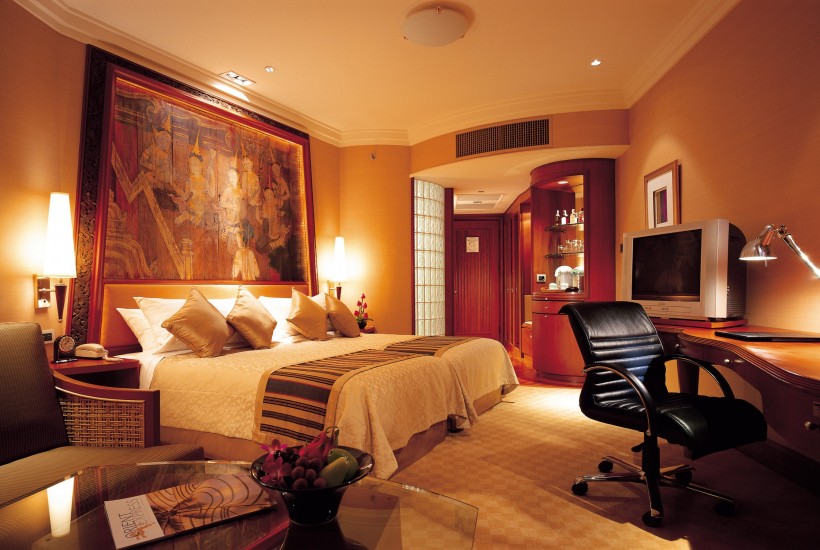 点击大图看下一张：泰国曼谷香格里拉酒店客房图片