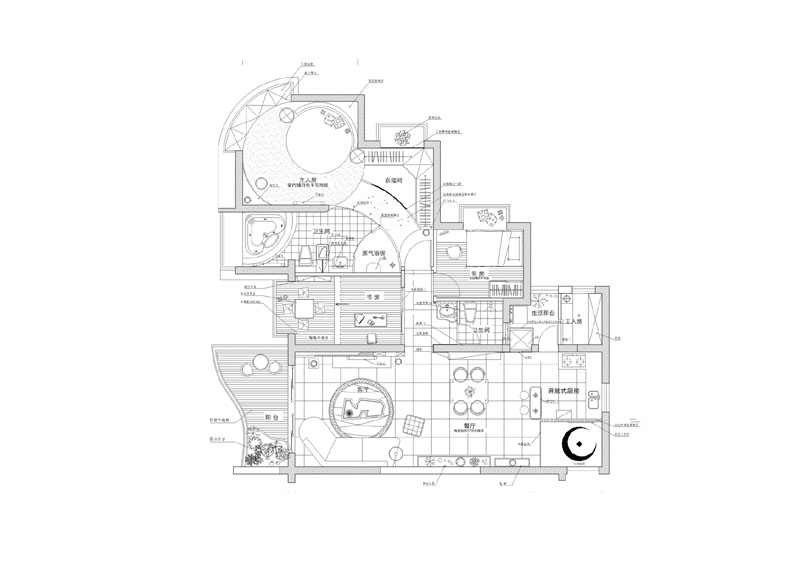 点击大图看下一张：湾畔的住宅样板间图片