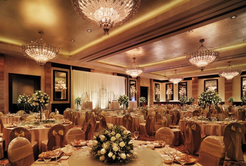 点击大图看下一张：西安香格里拉大酒店宴会图片