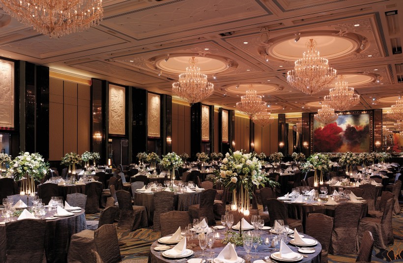 点击大图看下一张：新加坡香格里拉大酒店宴会厅图片