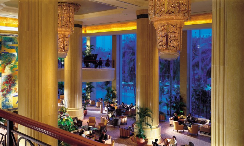 点击大图看下一张：新加坡香格里拉大酒店大堂图片