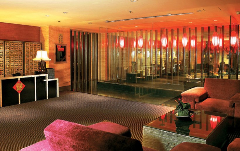 点击大图看下一张：中式酒店装潢图片