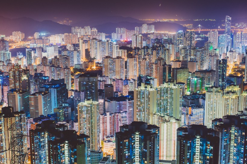 点击大图看下一张：繁华的香港图片