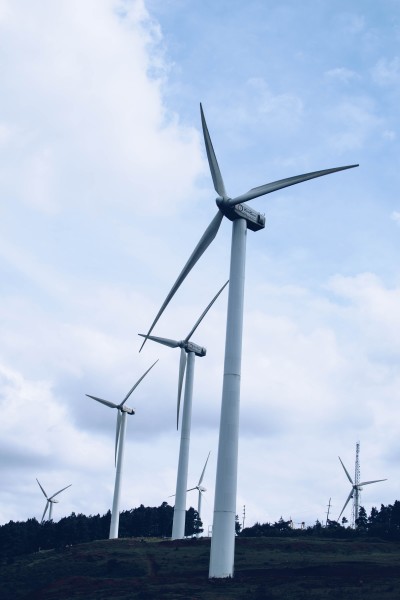 点击大图看下一张：利用风力发电的风车图片