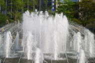 日本札幌大通公园的喷泉图片_11张