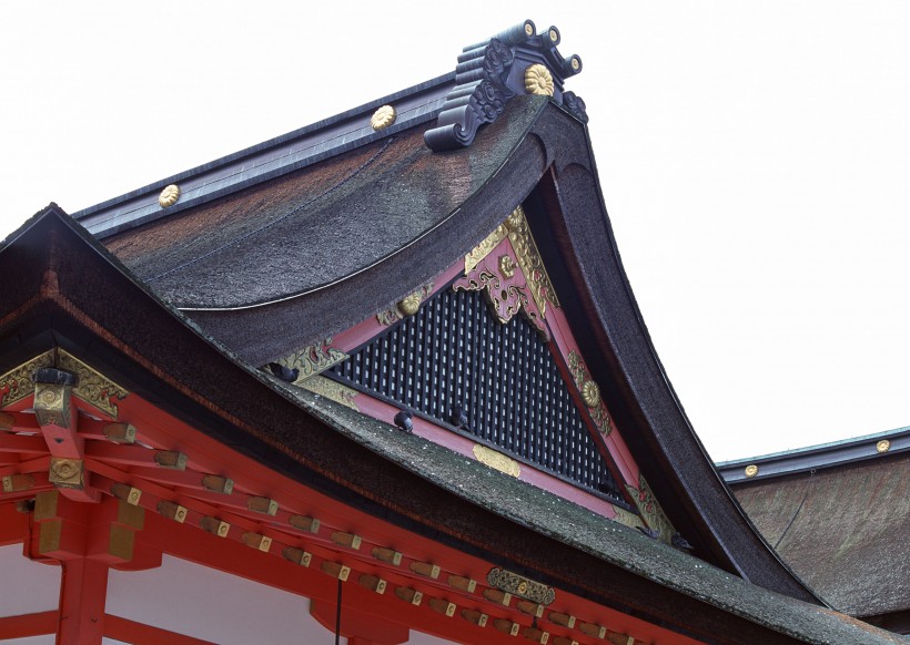 点击大图看下一张：日式屋顶屋檐图片