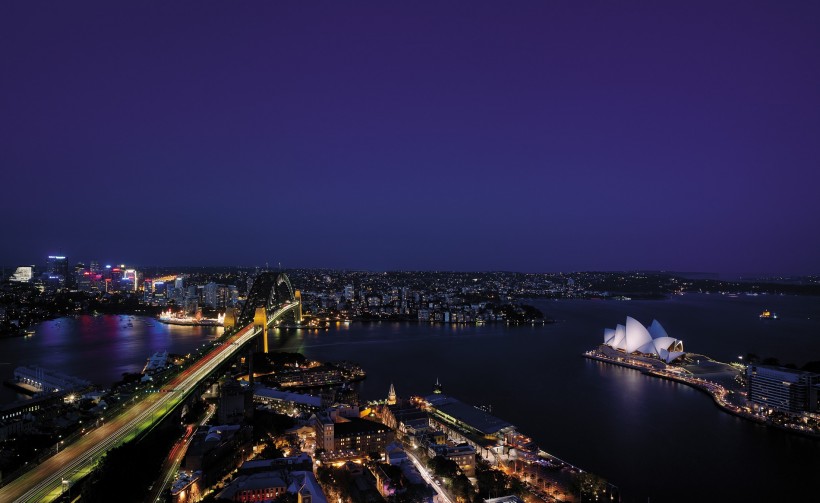 点击大图看下一张：悉尼香格里拉大酒店外观图片