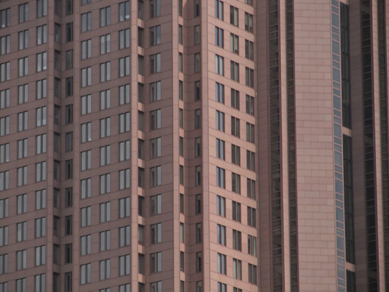 点击大图看下一张：城市里高楼大厦的窗户图片
