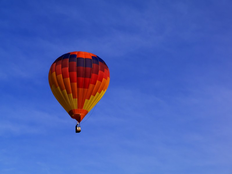 点击大图看下一张：空中的热气球图片