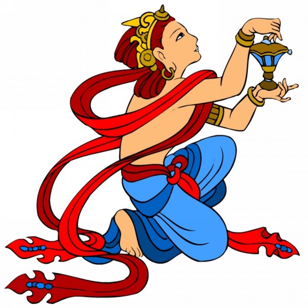 点击大图看下一张：飞天神话人物图片