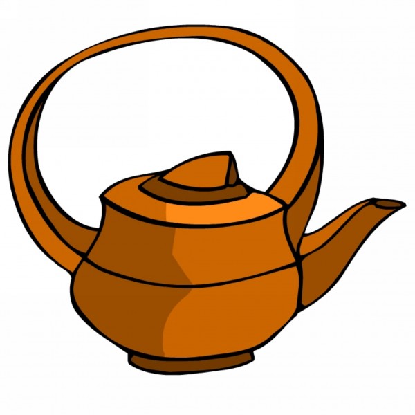 点击大图看下一张：古典茶壶卡通图片