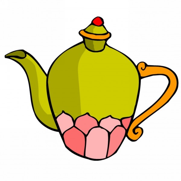 点击大图看下一张：古典茶壶卡通图片