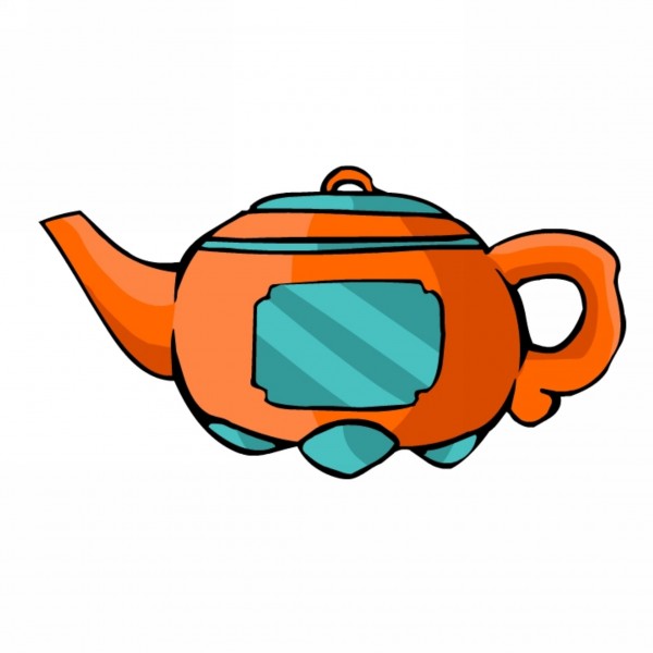点击大图看下一张：古典茶壶卡通图片