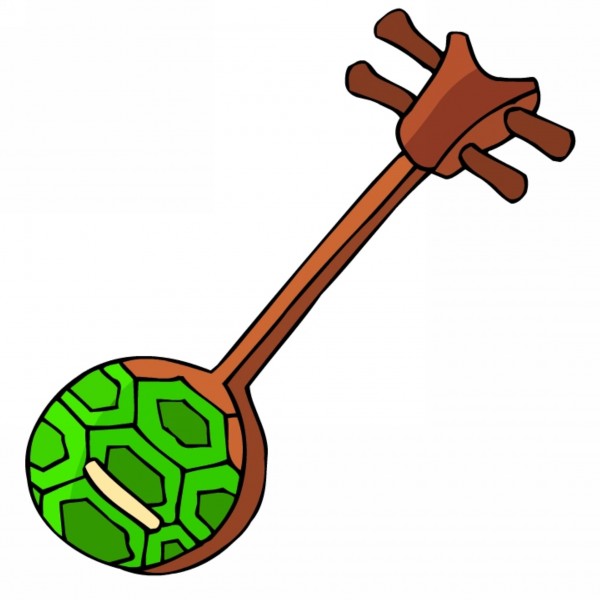 点击大图看下一张：古典乐器卡通图片