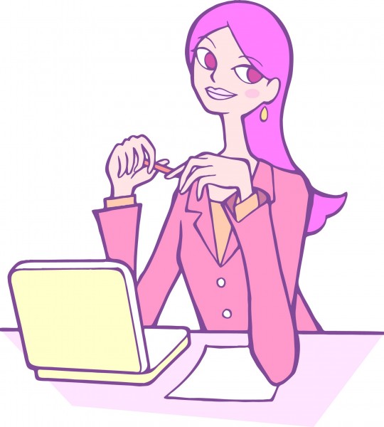 点击大图看下一张:卡通女性插画矢量图片