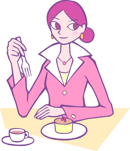 点击大图看下一张:卡通女性插画矢量图片