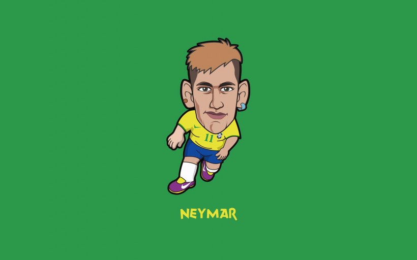 点击大图看下一张：世界杯球星卡通插画图片