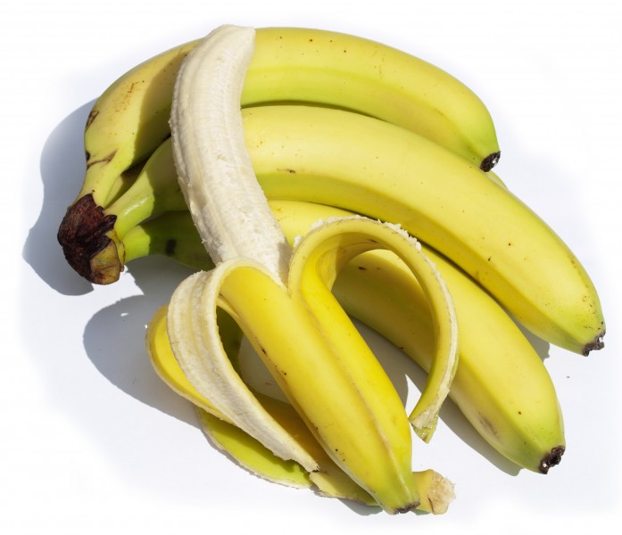 点击大图看下一张：新鲜的香蕉图片