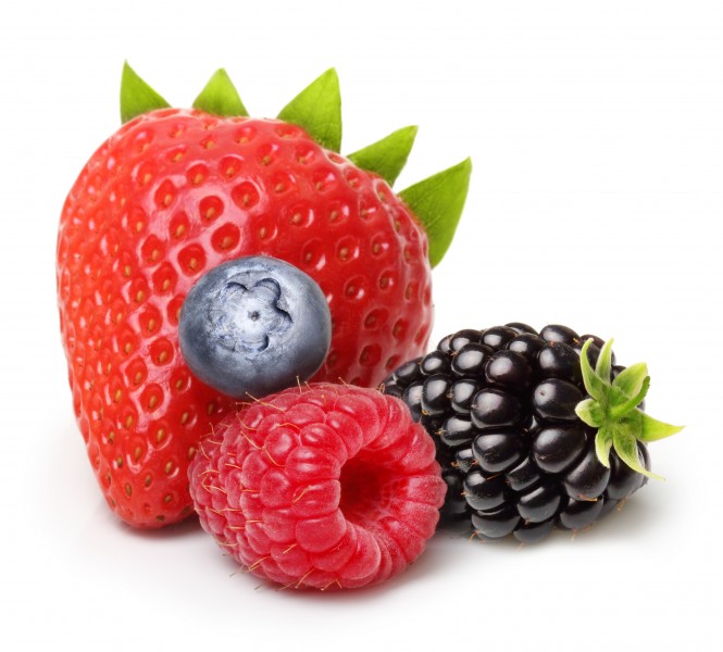 点击大图看下一张：草莓蓝莓桑葚图片