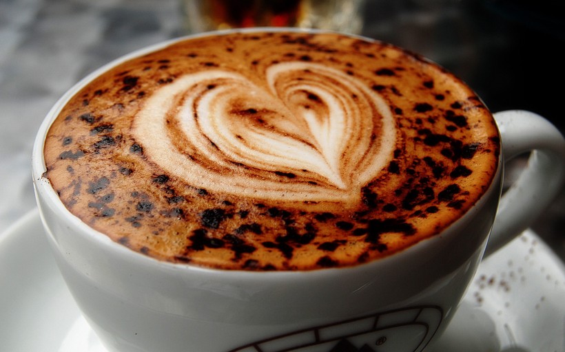 点击大图看下一张：醇香的卡布基诺咖啡图片