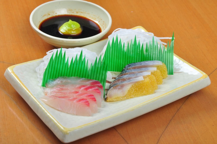 点击大图看下一张：日本料理美味刺身图片
