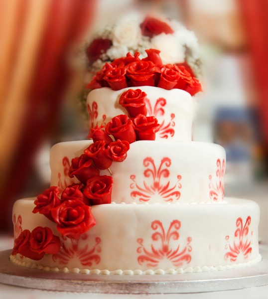 点击大图看下一张：婚礼蛋糕图片