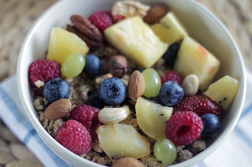 点击大图看下一张：健康的谷物早餐图片