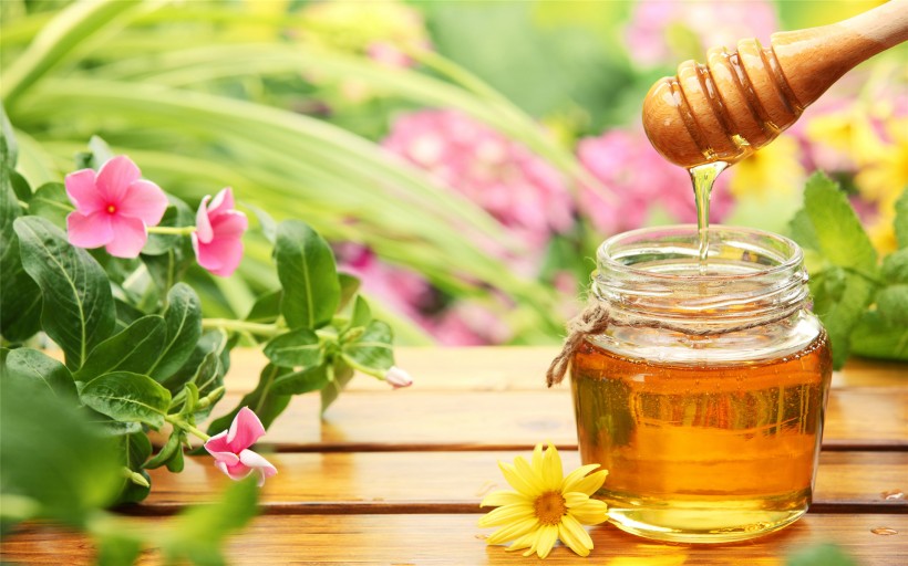 点击大图看下一张：香甜的蜂蜜图片