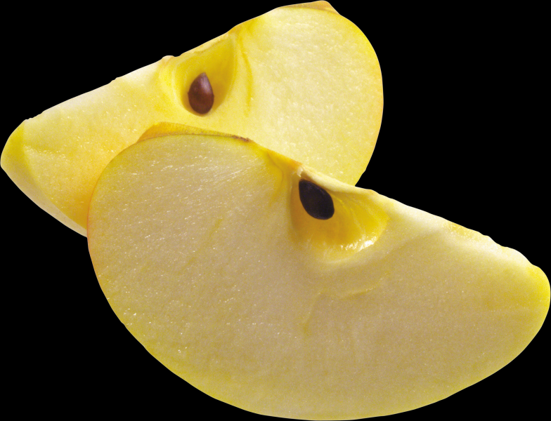 点击大图看下一张：黄苹果透明背景PNG图片