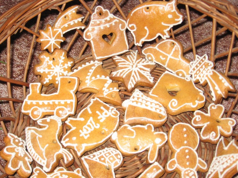 点击大图看下一张：圣诞节美味姜饼图片