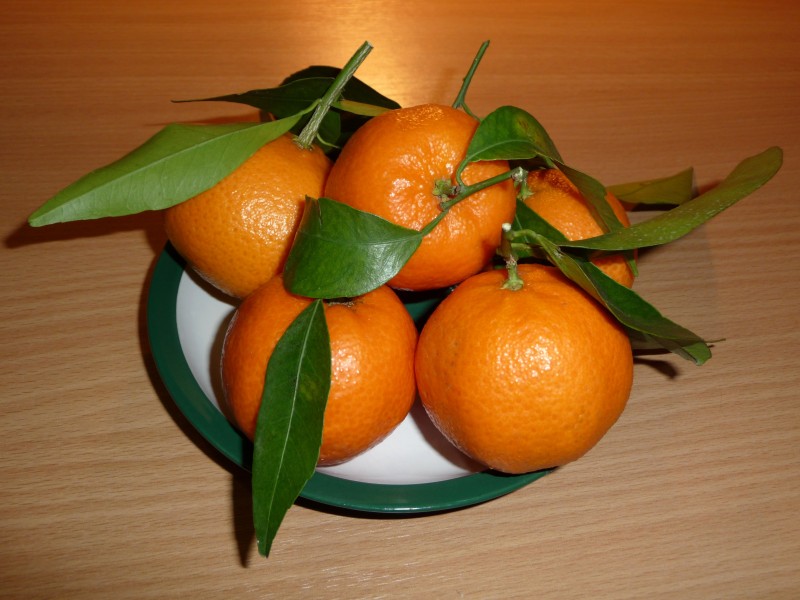 点击大图看下一张：新鲜的橘子图片