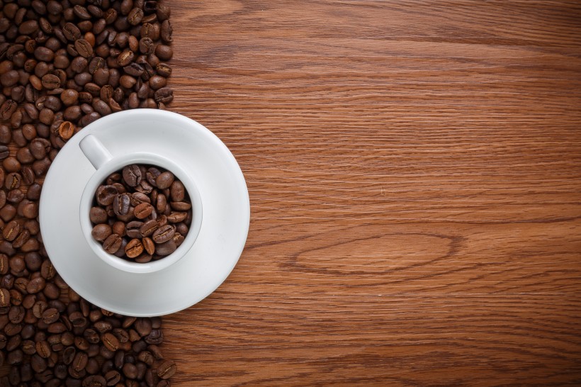 点击大图看下一张：棕色咖啡豆图片