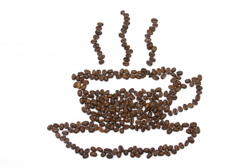 点击大图看下一张：咖啡豆近景图片