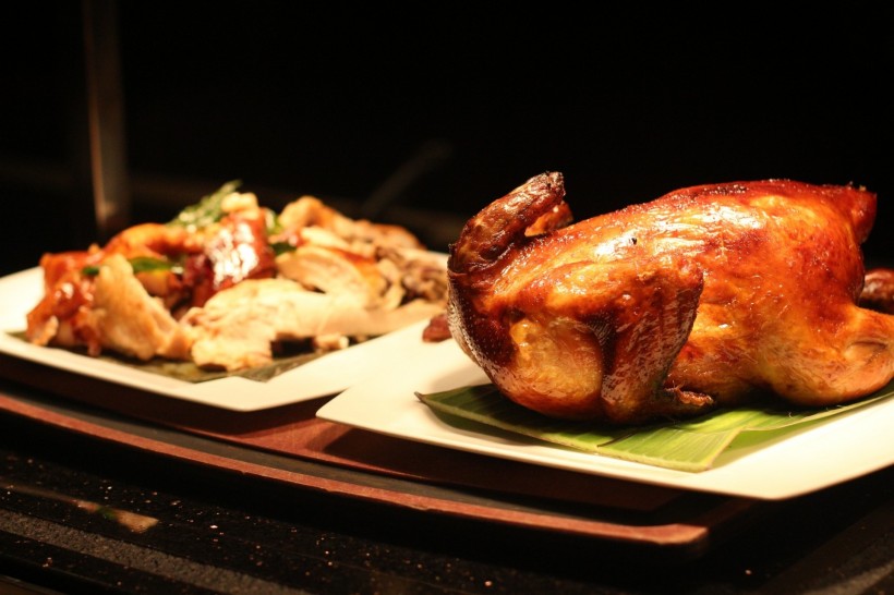 点击大图看下一张：美味无比的北京烤鸭图片