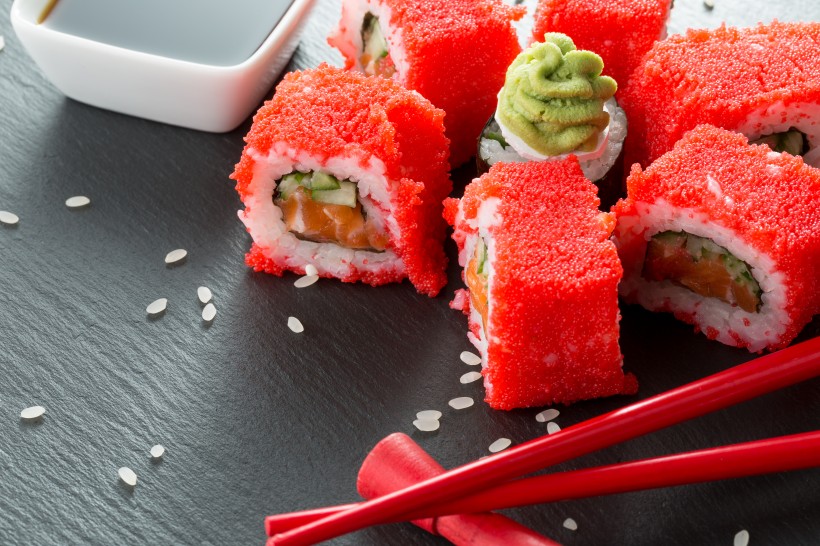 点击大图看下一张：可口的寿司图片