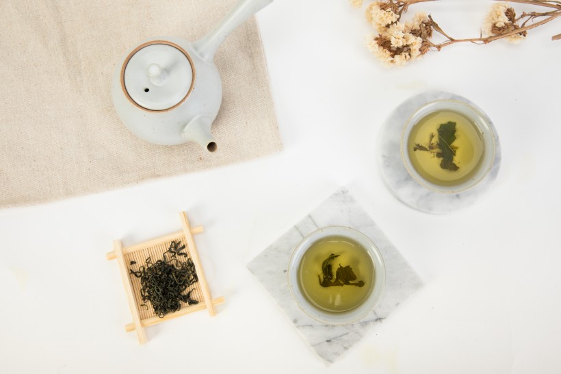 点击大图看下一张：味道清香好喝的绿茶图片