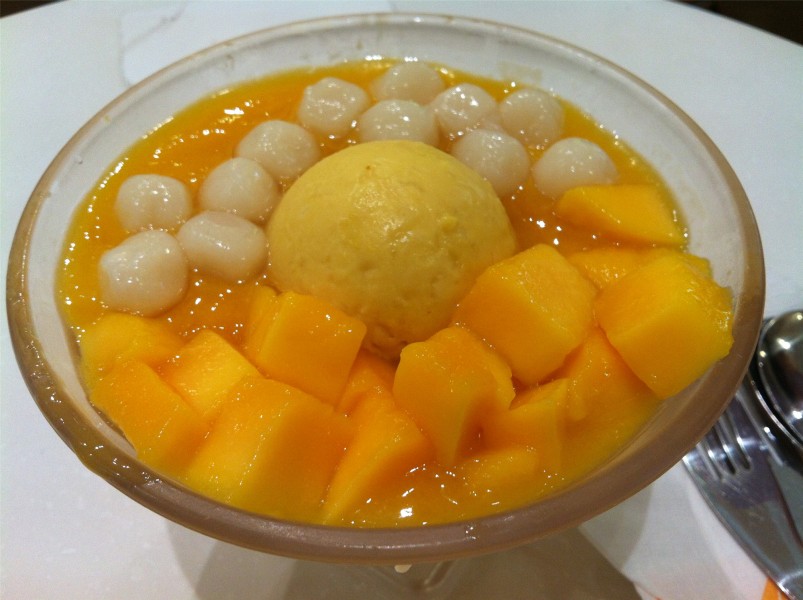 点击大图看下一张：美味的芒果美食图片