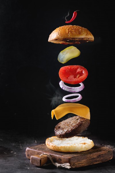点击大图看下一张：美味的汉堡图片