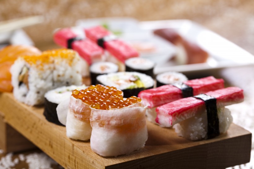 点击大图看下一张：美味的寿司图片